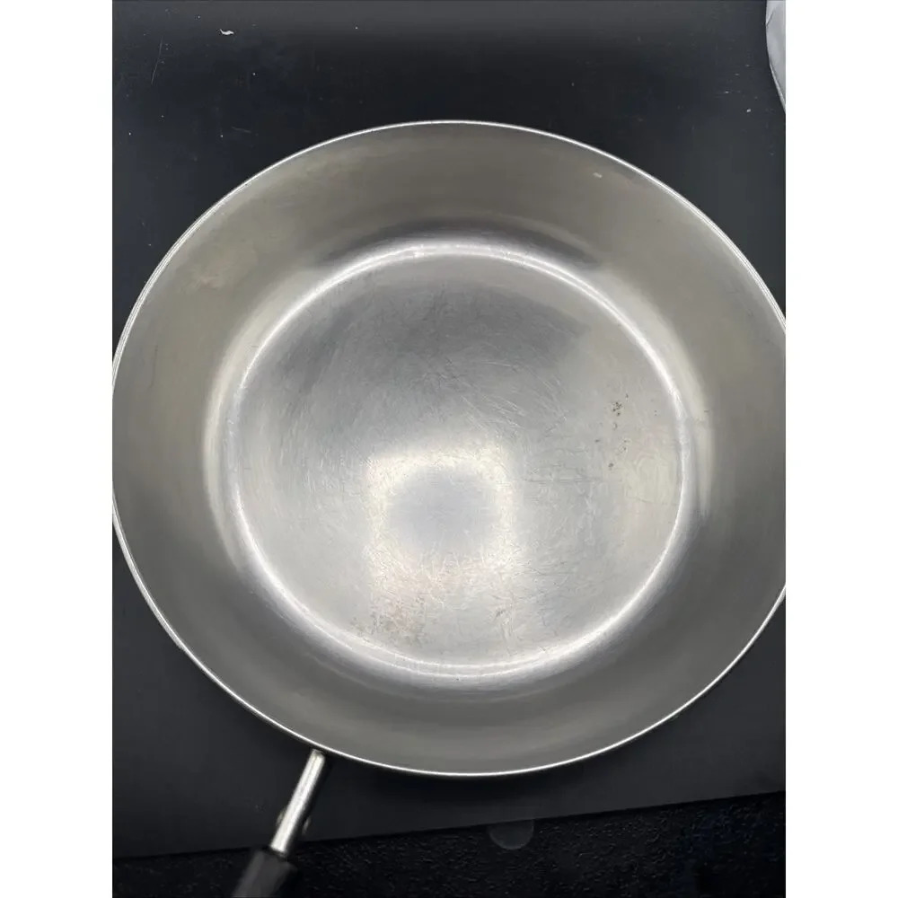 REVERE WARE 9” Skillet 1801 Copper Bottom (1989) Clinton, ILL with Lid - Picture 2 of 6
